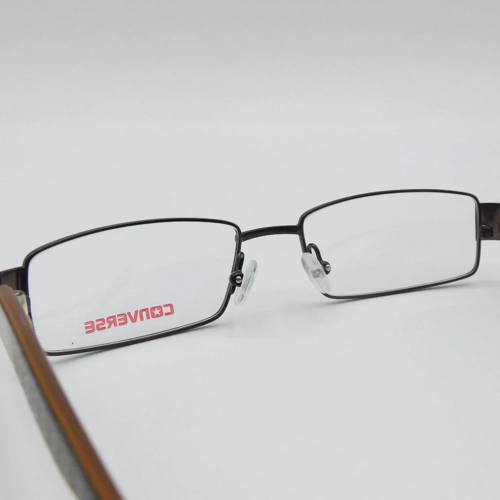 NEW CONVERSE WAIT FOR ME BROWN KIDS TEEN Rectangle EYEGLASSES FRAME 49-1…